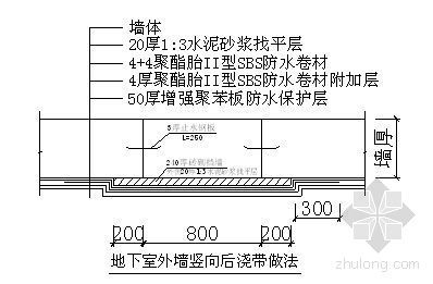 桩头防水大样资料下载-北京某大型会议中心地下结构防水施工方案