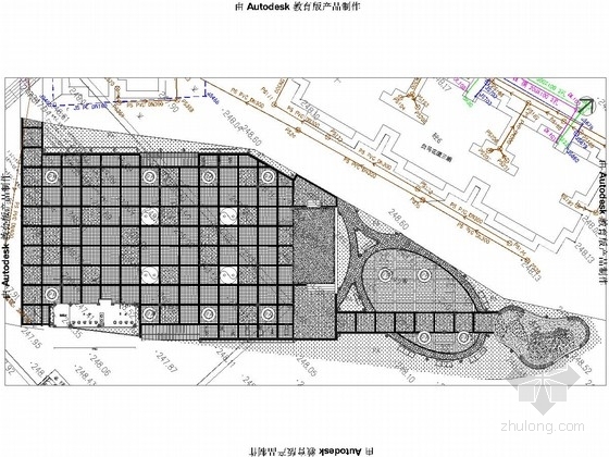 广场施工放线图资料下载-[重庆]社区活动广场景观规划设计施工图