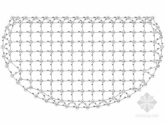 正放四角锥网架资料下载-某操场正放四角锥螺栓球节点网架施工图