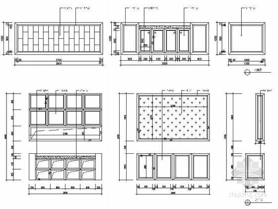 [上海]现代风格售楼中心施工图（含方案）展示家具