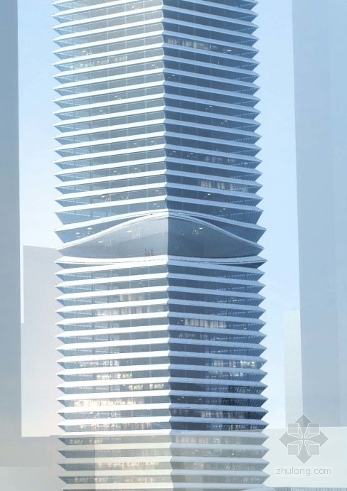 [深圳]某48层企业办公楼建筑方案文本（204米）-图5
