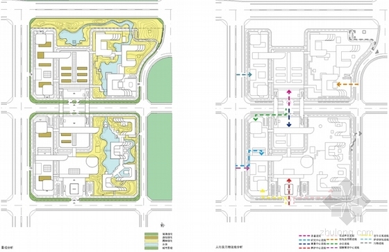 [安徽]省立医院老年医学康复中心建筑设计方案文本（两个方案 推荐参考）-省立医院老年医学康复中心分析图