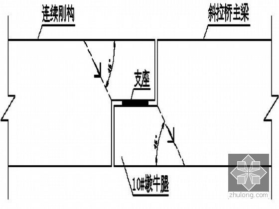 大桥维修工程竣工验收桥梁检测试验方案-墩牛腿测点布置图