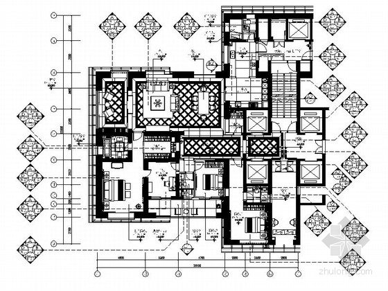 简欧风格25层住宅方案资料下载-[福州]市中心简欧风格四室两厅装修图（含方案）