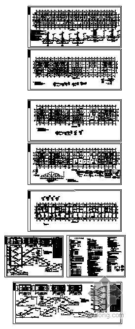 宾馆底框砖混结构图资料下载-黑龙江省某底框砖混住宅结构图