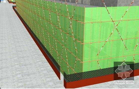 [江苏]钢筋混凝土框架结构污水处理厂投标施工组织设计（技术标 300余页）-外脚手架效果