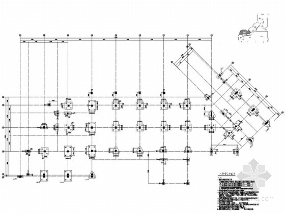 商业区规划CAD图资料下载-[河南]地上四层框架结构D区商业区结构施工图