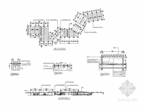 梼原木桥博物馆结构资料下载-景观木桥施工图CAD