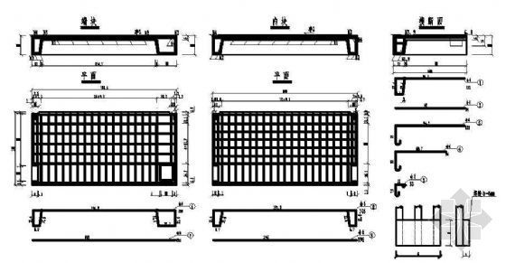 10简支空心板桥施工设计图纸资料下载-3-10米空心板桥成套cad设计图纸