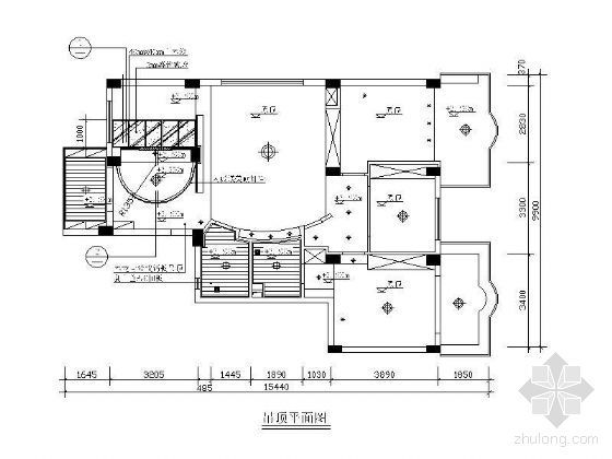 室内CAD平面图库资料下载-居室天花平面图库