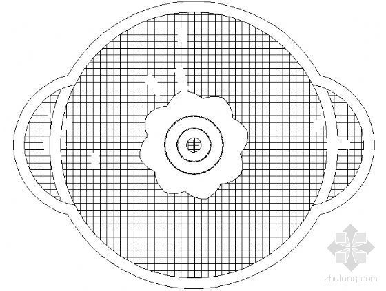 圆形欧式喷水池施工图资料下载-中心广场龙珠喷水池施工图