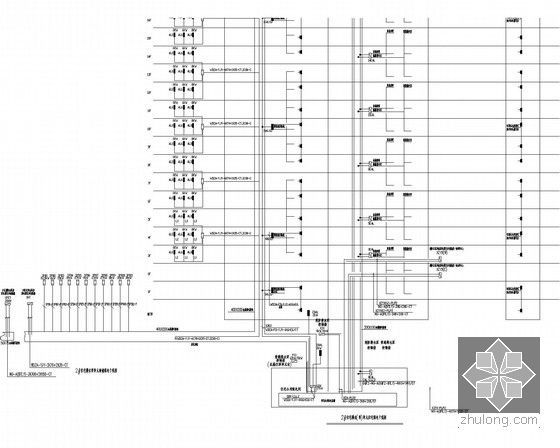 [安徽]二十八层商住小区强弱电设计图纸（最新规范）-2#住宅楼东(西)单元住宅强电干线图