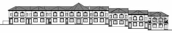 二层住宅楼联排资料下载-某小市别墅式组合住宅楼建筑结构方案图