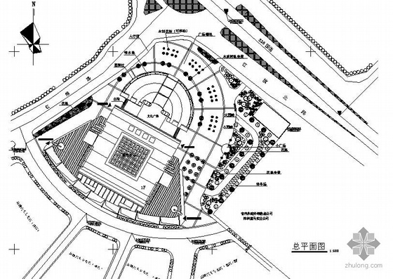 Isuzu汽车博物馆景观资料下载-株洲汽车城景观施工图