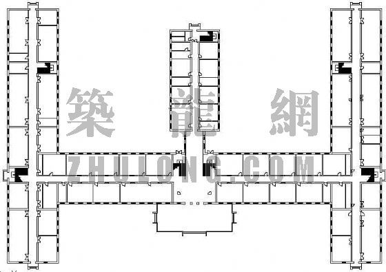 小区内平面设计资料下载-某大学主楼平面设计方案