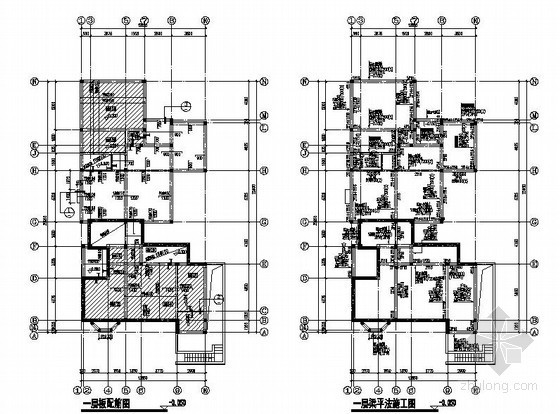 500平别墅图资料下载-[南京]框架结构高档别墅结构施工图（10套图纸 三层）