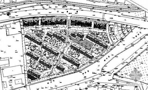 园林规划设计CAD平面图资料下载-某小区规划设计平面图