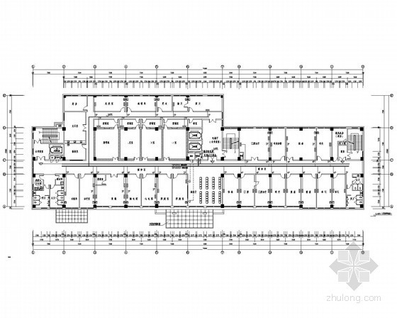 [湖北]中医院门诊住院综合楼电气全套施工图（甲级院）-弱电平面图 