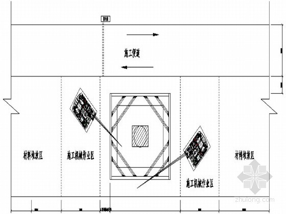 钢板桩设计图cad资料下载-[浙江]某水中墩台承台钢板桩围堰及型钢拼接设计图