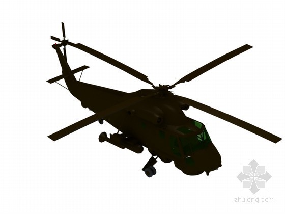 歼20战斗机模型资料下载-直升机3D模型下载