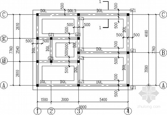 闹市区公厕砌体结构施工图(全套)