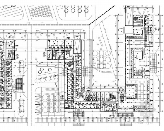 [浙江]多层商务楼空调通风及防排烟系统设计施工图（大院出品）-一层平面空调系统布置图(三) 