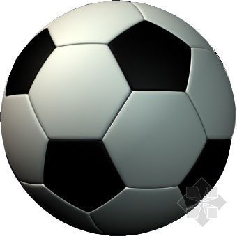 足球运动员3d模型资料下载-足球-2