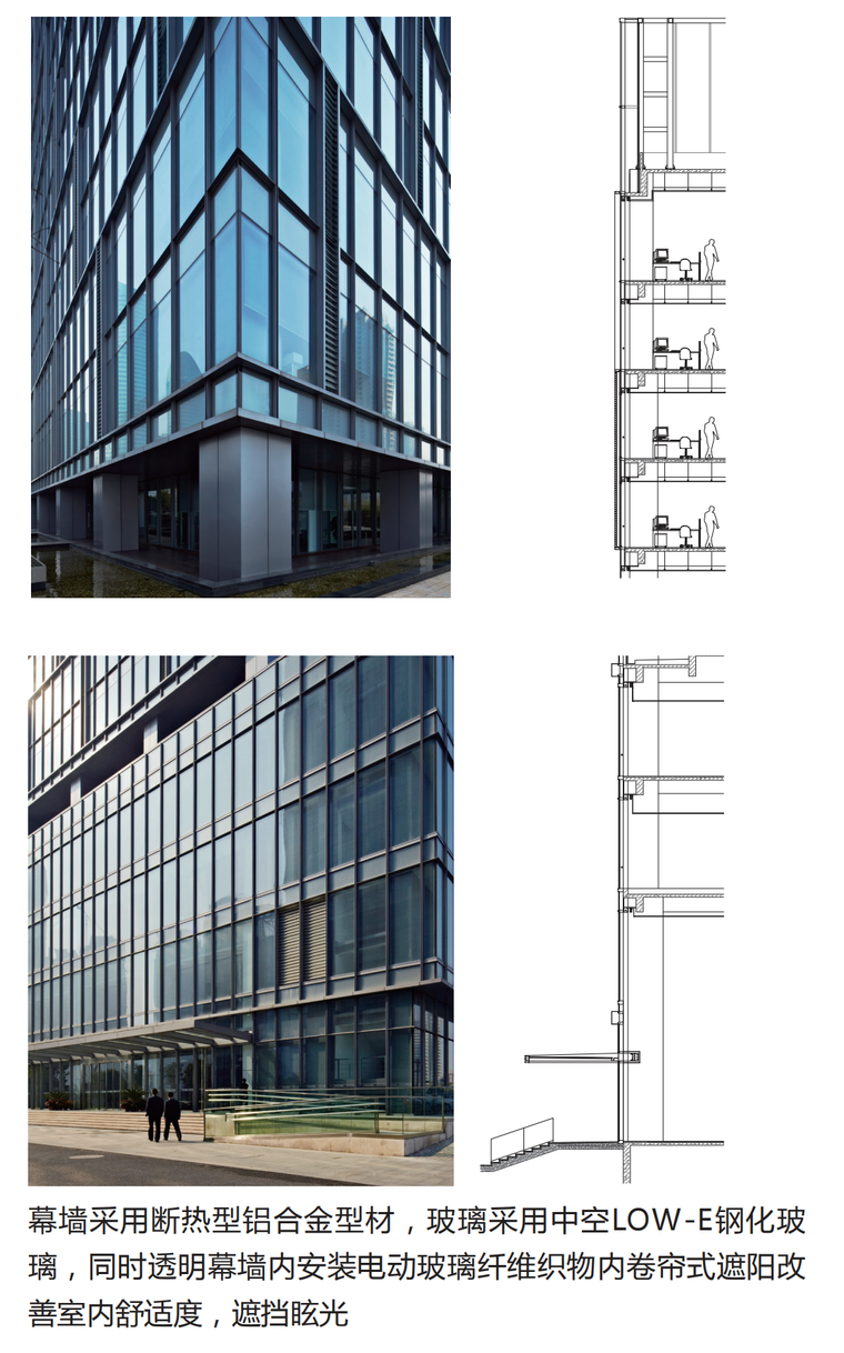 [浙江]杭州市生态节能办公楼甲级写字楼设计方案文本（PDF）-幕墙大样