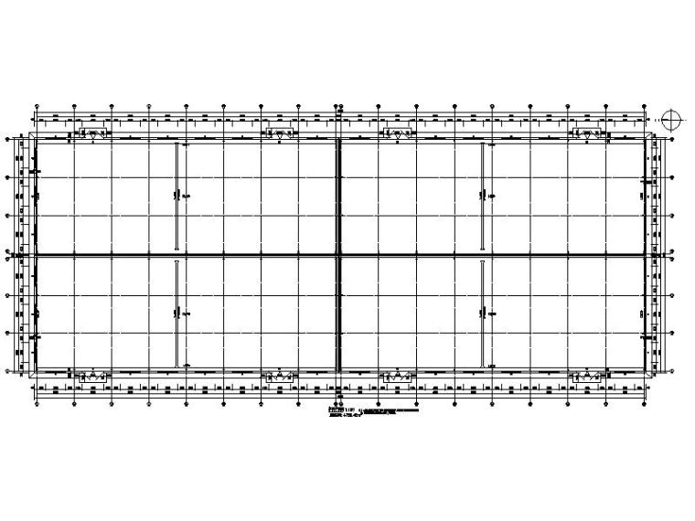 [宁夏]现代钢结构物流厂房建筑施工图-现代钢结构物流厂房建筑平面图