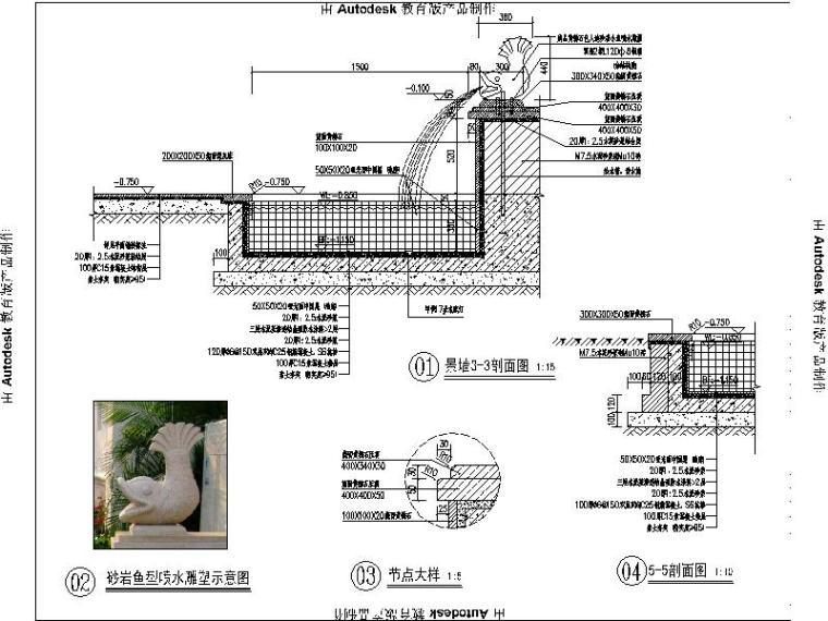 中式四合院别墅景观园林资料下载-[河北]别墅样板房园林工程施工图（著名设计公司）