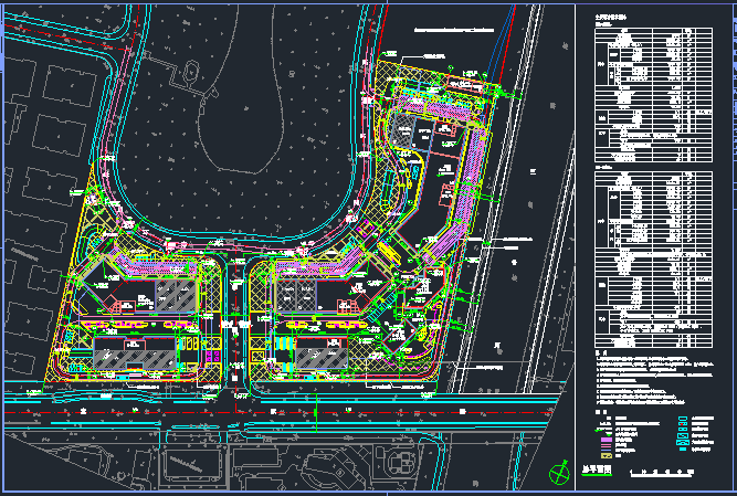 地下车库平面CAD资料下载-桩基及地下车库平面图