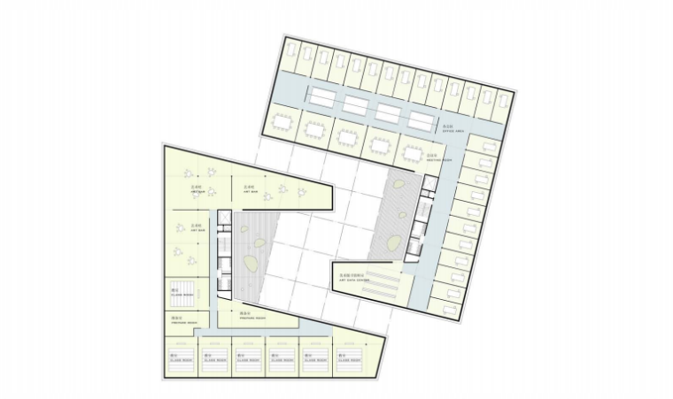 [江苏]美术馆建筑设计方案文本-四层平面图