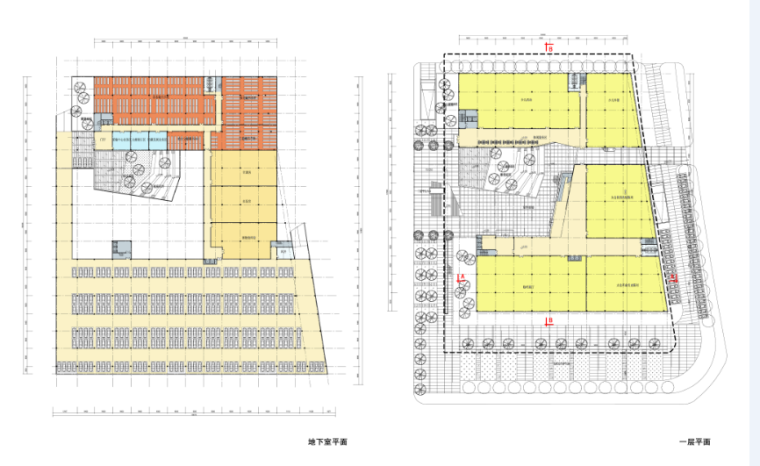 创意园建筑设计方案文本-地下室平面