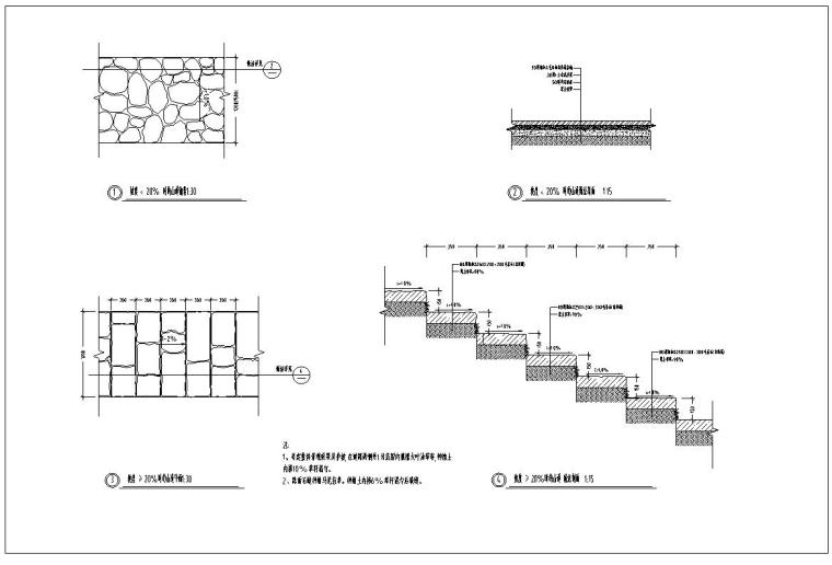 某国家湿地公园景观施工图全套设计-道路详图