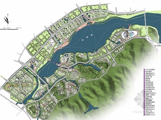 城市片区设计案例资料下载-[长沙]滨水城市片区控制详细规划方案及城市设计方案