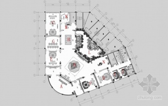 电梯厅3D模型资料下载-[湖南]豪华时尚尊贵典雅欧式古典售楼中心装修室内软装设计方案