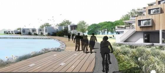 [湖南]新兴高新技术滨河产业园景观设计方案-景观效果图 