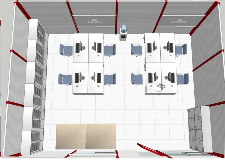 大型建工集团绿色安全文明施工标准化VI部分交底会PPT（80余页）-普通办公室平面布局及装修效果