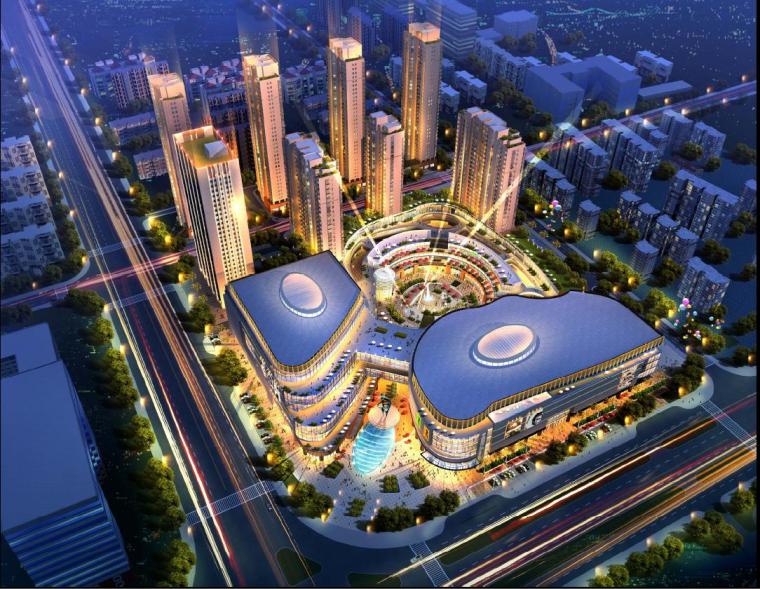 酒店住宅效果图文本资料下载-[上海]高层现代城市综合体设计文本（含酒店、办公、商业、住宅）