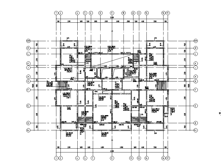 16层住宅楼建筑图纸资料下载-[海南]22层钢混剪力墙结构住宅楼结构施工图