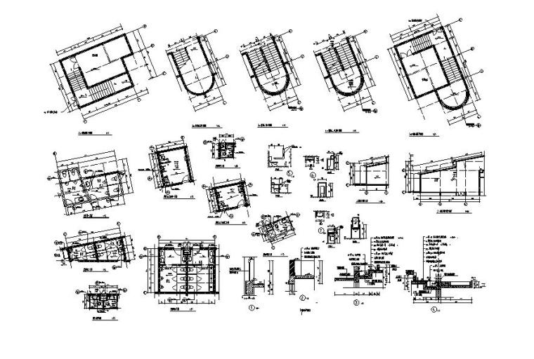 [江苏]六层框架结构医院综合楼建筑施工图-六层框架结构医院综合楼建筑详图