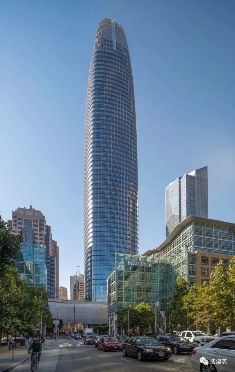 意大利可持续住宅塔楼资料下载-美国旧金山最高的建筑，326米锥形塔楼（平面+立面）