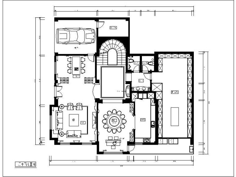 4层别墅装修效果图资料下载-[福州]欧式4层别墅设计施工图（含效果图）