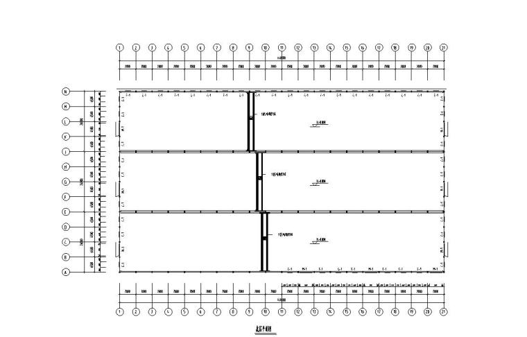 轻型门式钢屋架栋厂房设计施工图（钢结构）