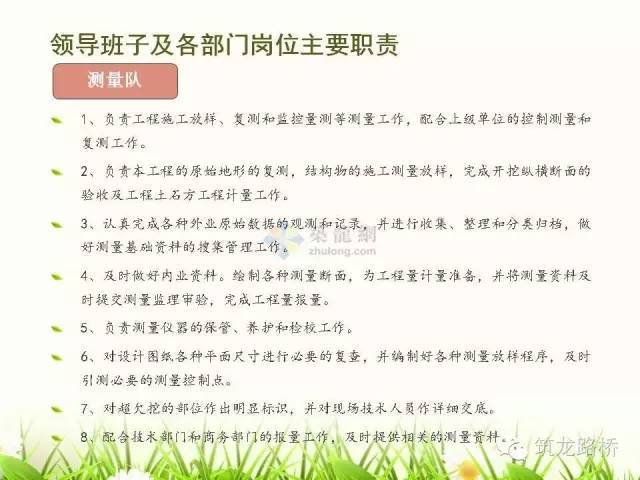 项目部各管理人员职责分工详细说明，找准位置对号入座！_13