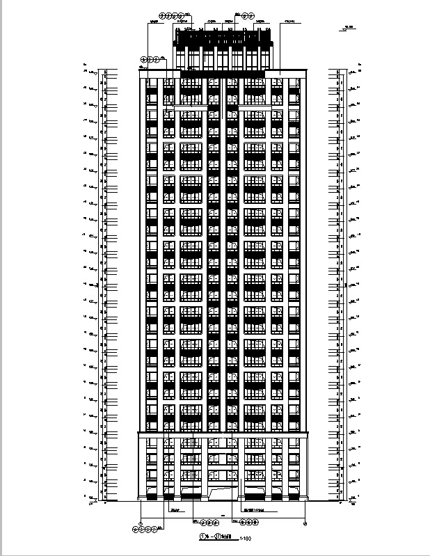 20层高层水暖图资料下载-[浙江]超高层塔式框架剪力墙结构施工图（含水暖电全专业）