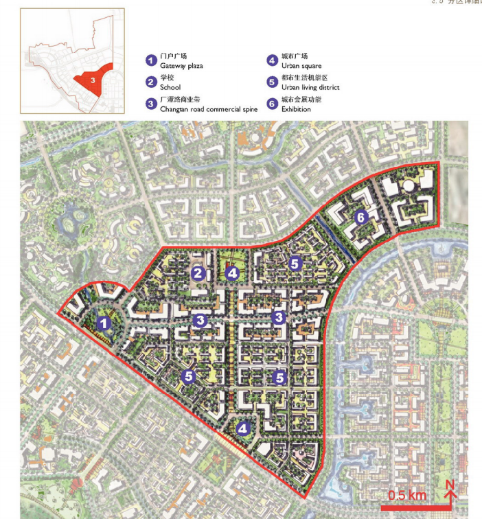 新中式住宅区规划方案文本资料下载-潮白新城总体规划方案文本