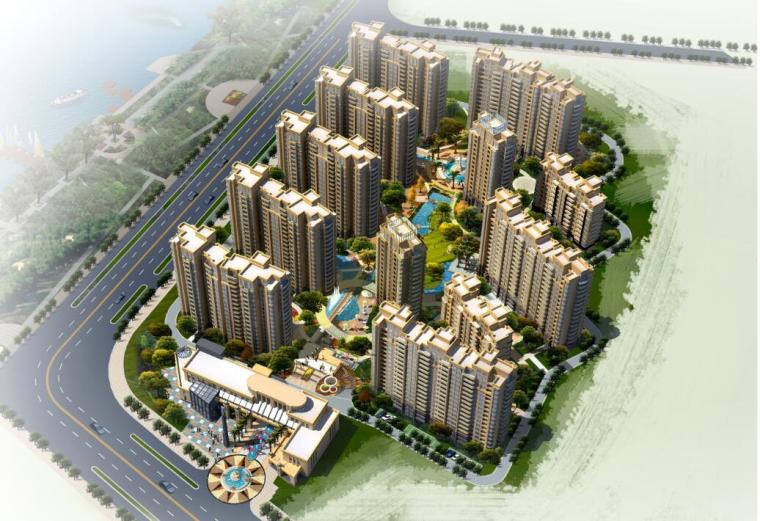 居住区宅间设计资料下载-[安徽]滁州高规格典雅居住区景观设计方案（地中海风情）