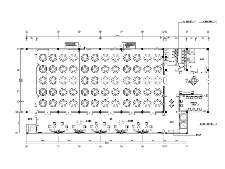 宴会厅设计ppt资料下载-某大型酒店中式宴会厅装修全套施工图（附效果图）
