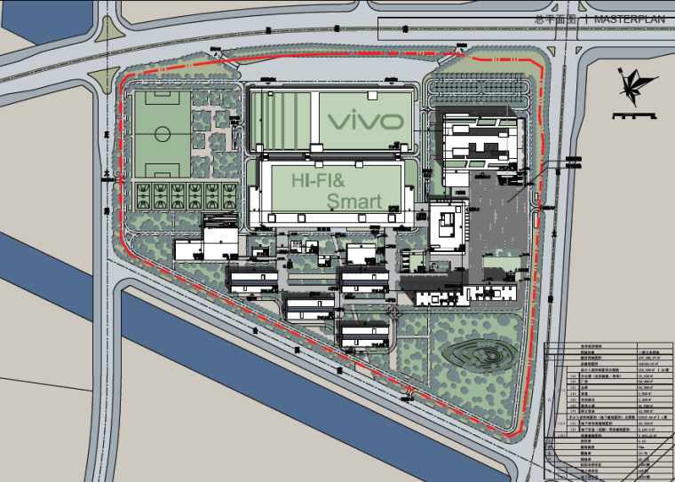VIVO总部建筑设计方案文本-总平面图